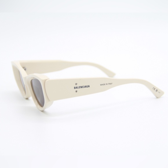 NEW BALENCIAGA BB0243S 003 BEIGE GREY WOMEN CAT EYE SUNGLASSES BALENCIAGA - Picture 5 of 14